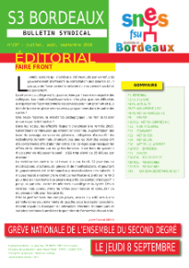 Bulletin académique n° 207