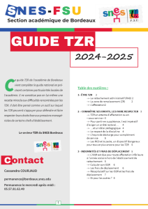 Guide TZR SNES Bordeaux - 2024-2025