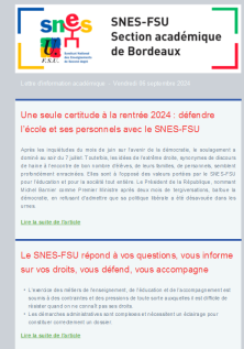 Lettre d'information OSTIC - 06 septembre 2024