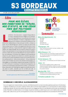 Bulletin académique n°238