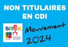 Mouvement 2024 des non titulaires en CDI