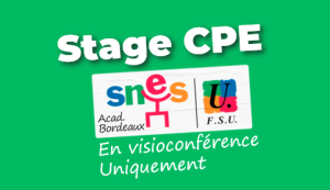 Stage CPE - Jeudi 21 novembre 2024