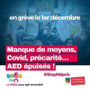 Grève des AED : une mobilisation à la hauteur des revendications