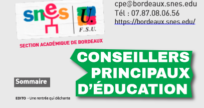 Bulletin spécial CPE 2024 - SNES-FSU Bordeaux