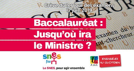 Communiqué de presse - Jean-Michel Blanquer sème le chaos dans les jurys du bac