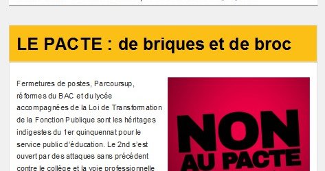 Lettre d'information académique - Pacte - 6 juin 2023