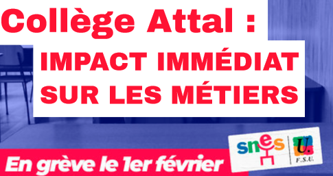 Collège Attal : impact immédiat sur les métiers