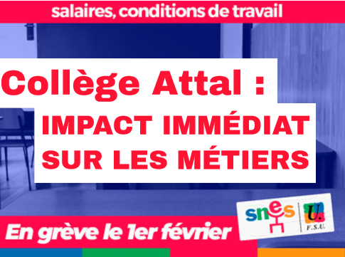 Collège Attal : impact immédiat sur les métiers