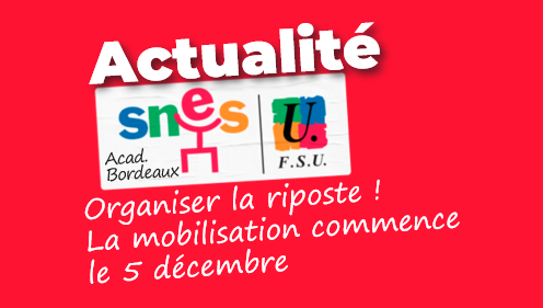 Ecole, fonction publique : organiser la risposte !