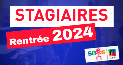 Stagiaire à la rentrée 2024 dans l'académie de Bordeaux