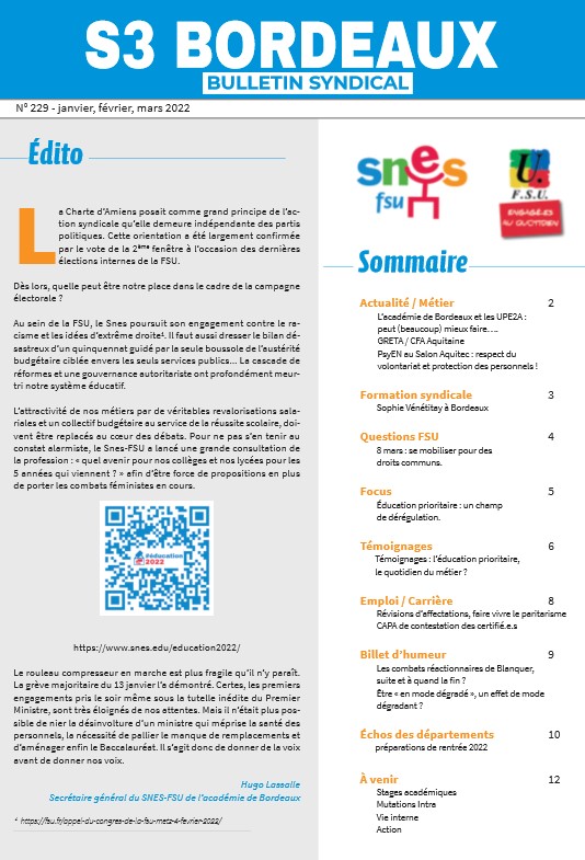 Bulletin académique n°229