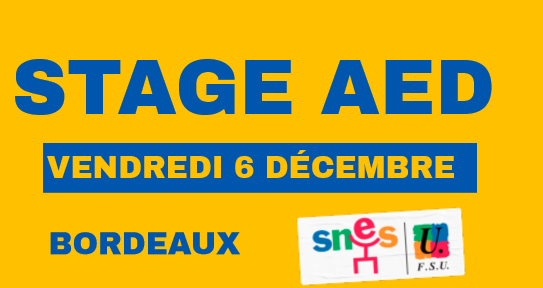 Stage AED - 6 décembre 2024 à Bordeaux