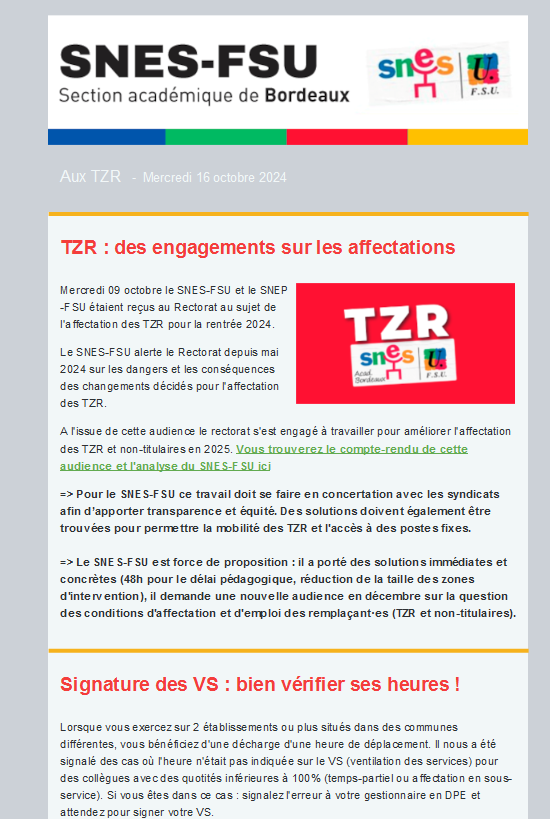 Lettre d'information aux TZR - 16oct2024