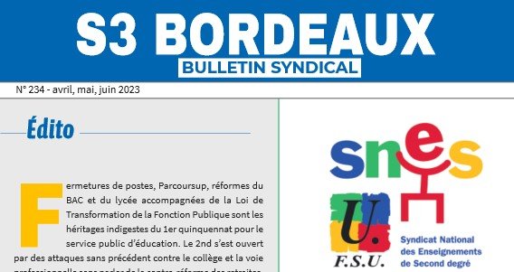 Bulletin académique n°234