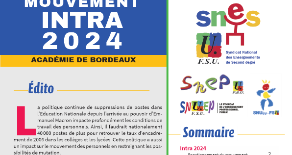 Bulletin académique n°237