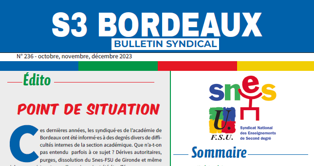 Bulletin académique n°236