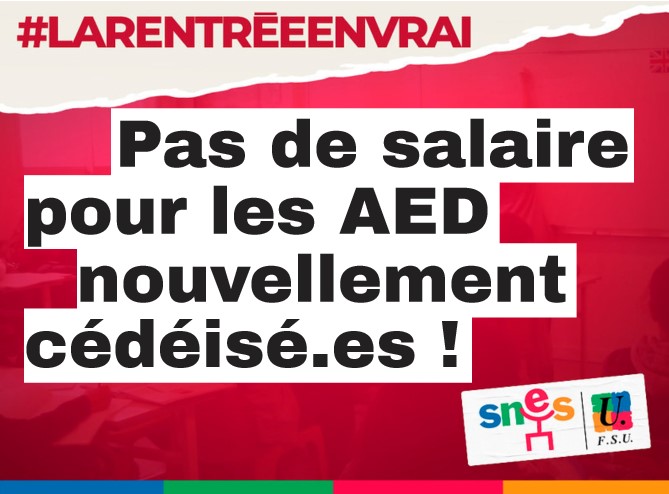 AED : Une rentrée sous tension