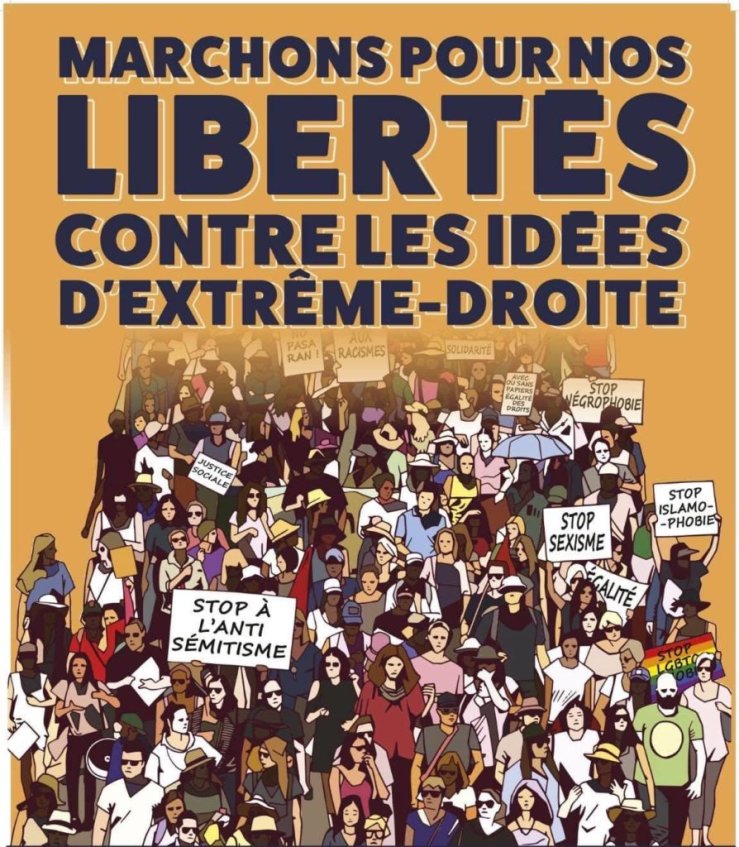 12 juin : marche contre le racisme et les idées d'extrême droite