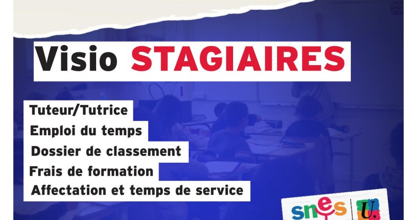 Visio Stagiaires - Mercredi 6 septembre 16h-18h