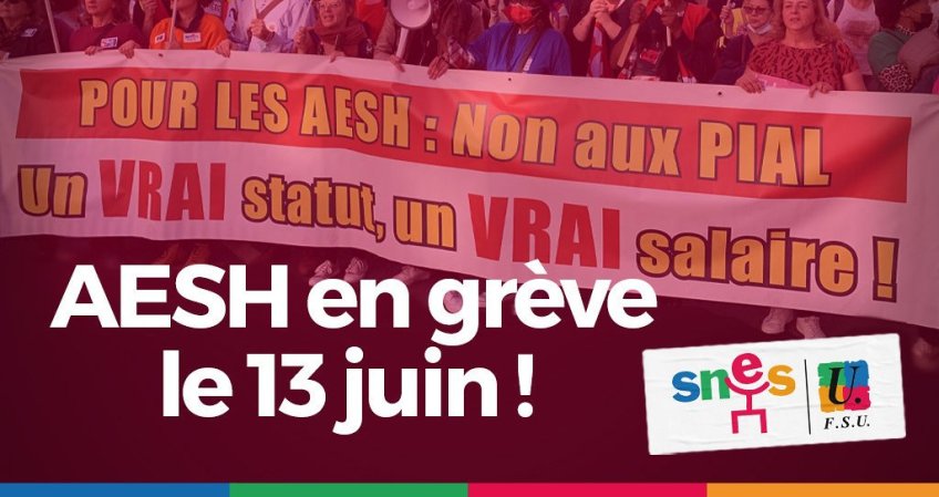 AESH en grève le 13 juin !